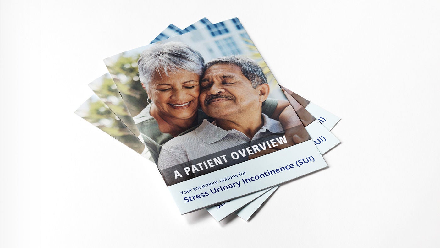 Patientbroschyrer om stress- och urininkontinens.