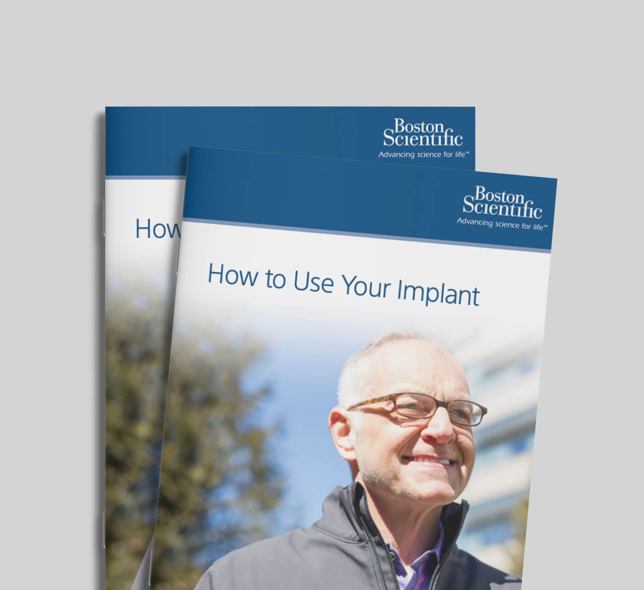 AMS-800 brochure met een patiëntengids.